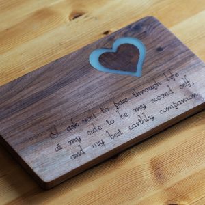 Brontë Heart Board — "Pass Through Life"